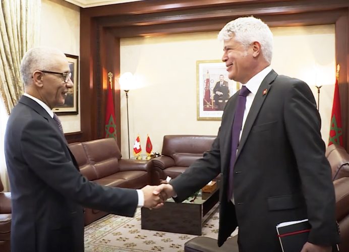 Talbi El Alami s’entretient avec l’ambassadeur suisse au Maroc