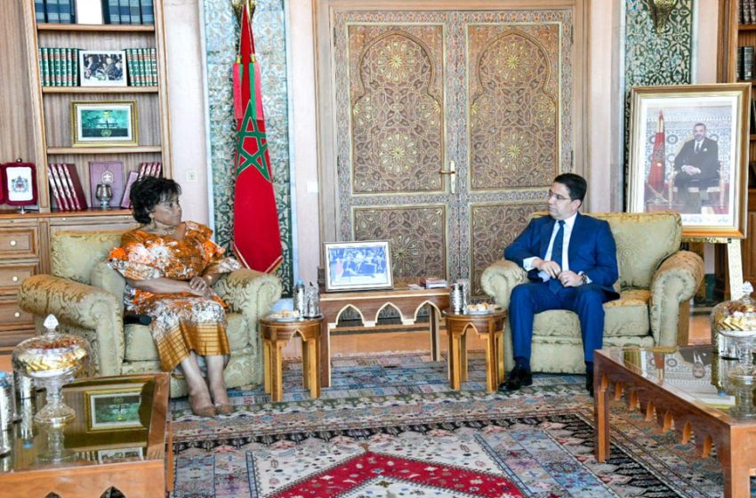 M. Bourita s’entretient avec la présidente de l’Assemblée nationale de