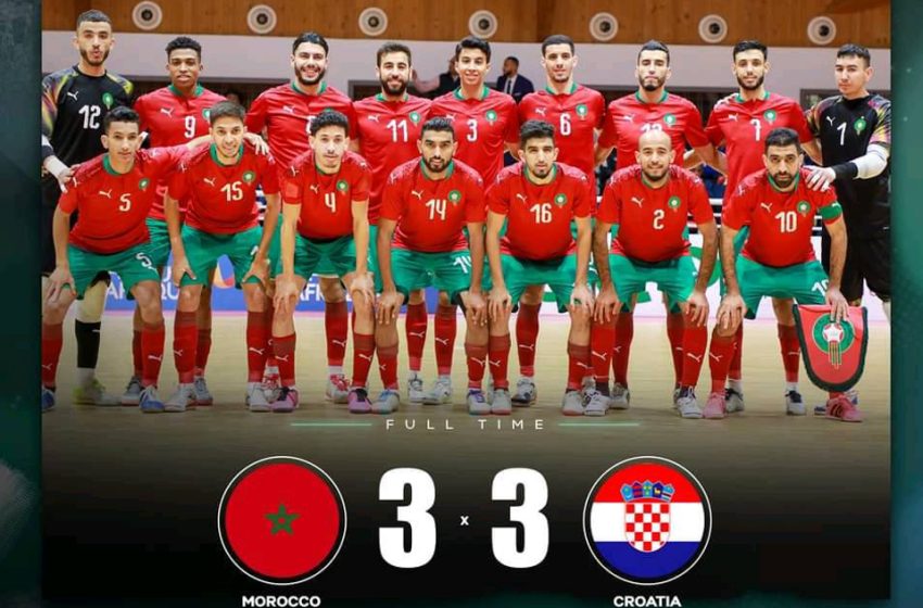 Amical/Futsal: le Maroc et la Croatie se neutralisent (3-3)