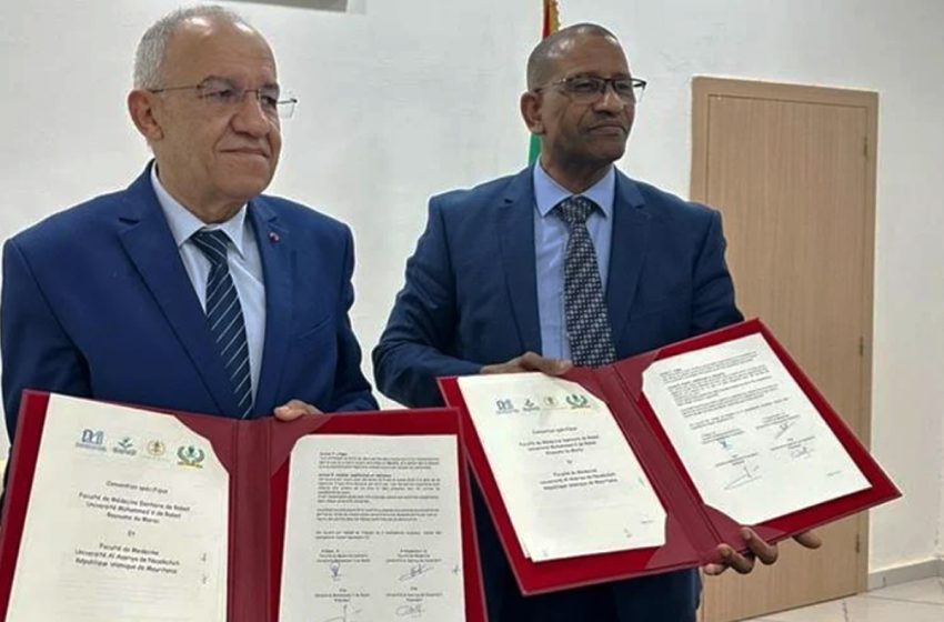  l’UM5 de Rabat et l’université de Nouakchott scellent un accord-cadre de partenariat