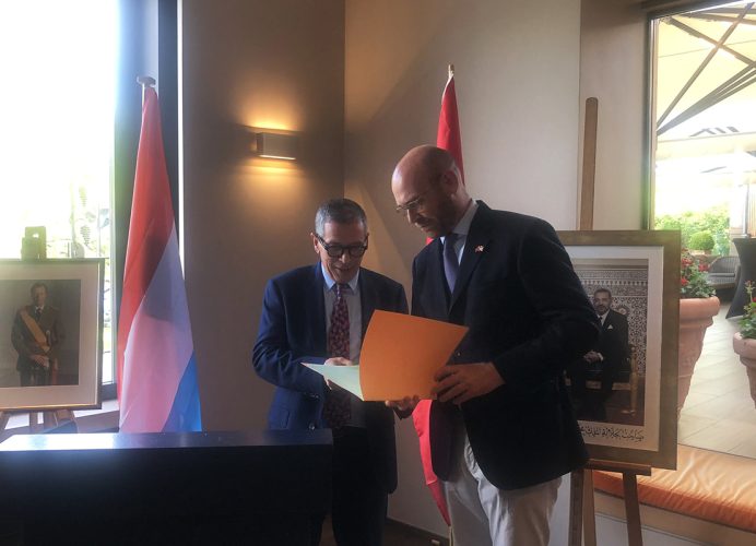 Installation du consul honoraire du Maroc au Luxembourg