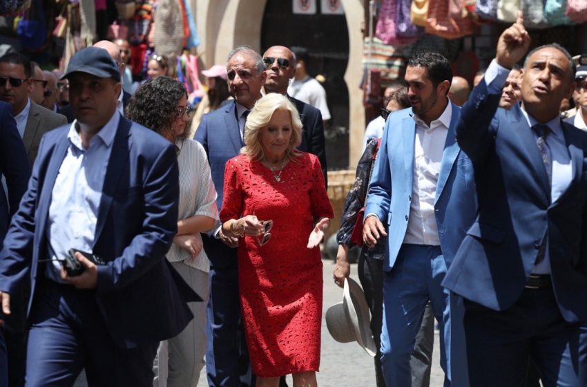  La Première Dame des Etats-Unis visite le lycée collégial Ibn Al Arif à Marrakech