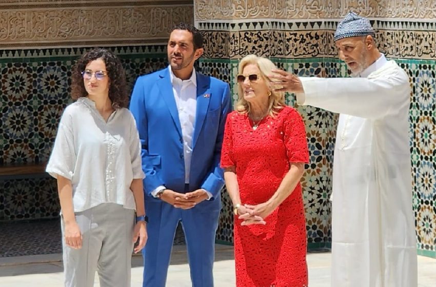  La Première Dame des Etats-Unis  visite la Médersa Ben Youssef à Marrakech