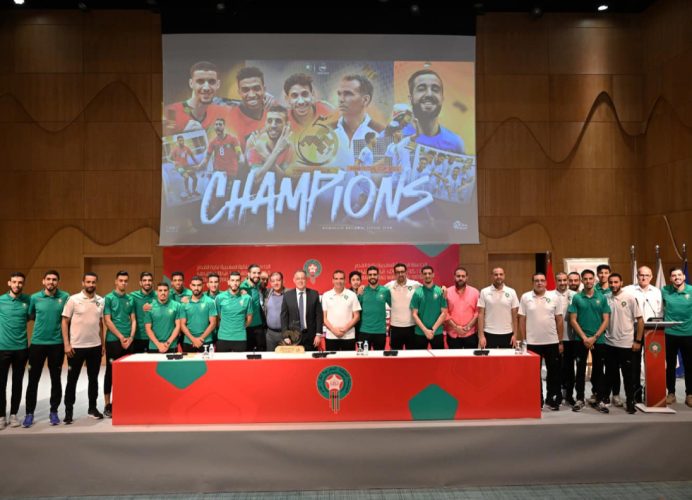 FRMF: réception en l’honneur de l’équipe nationale de futsal, championne de la Coupe arabe 2023