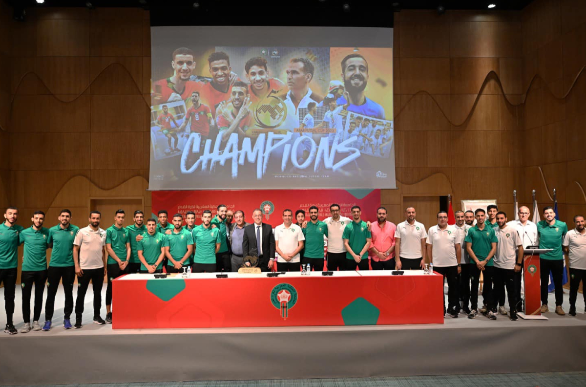 FRMF: réception en l’honneur de l’équipe nationale de futsal, championne de la Coupe arabe 2023