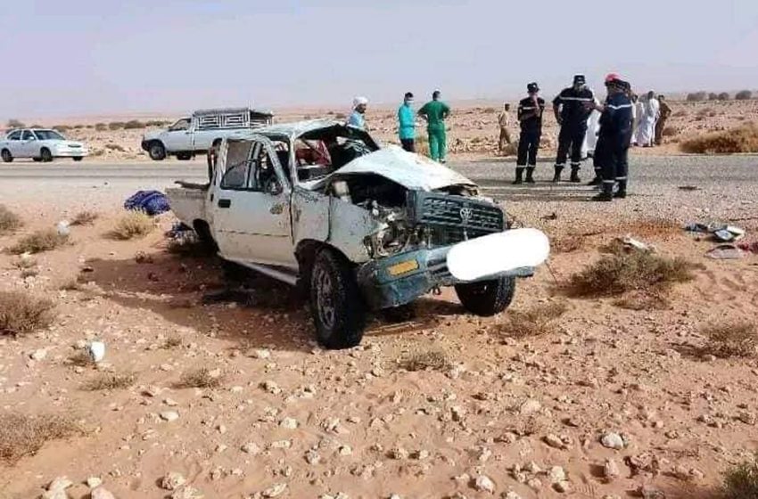  Algérie: Cinq morts et deux blessés dans un accident de la route