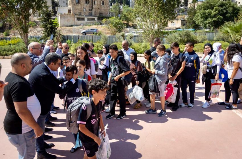  Al-Qods: Réception en l’honneur des enfants maqdessis de retour du Maroc à l’issue de la 14ème édition des colonies de vacances