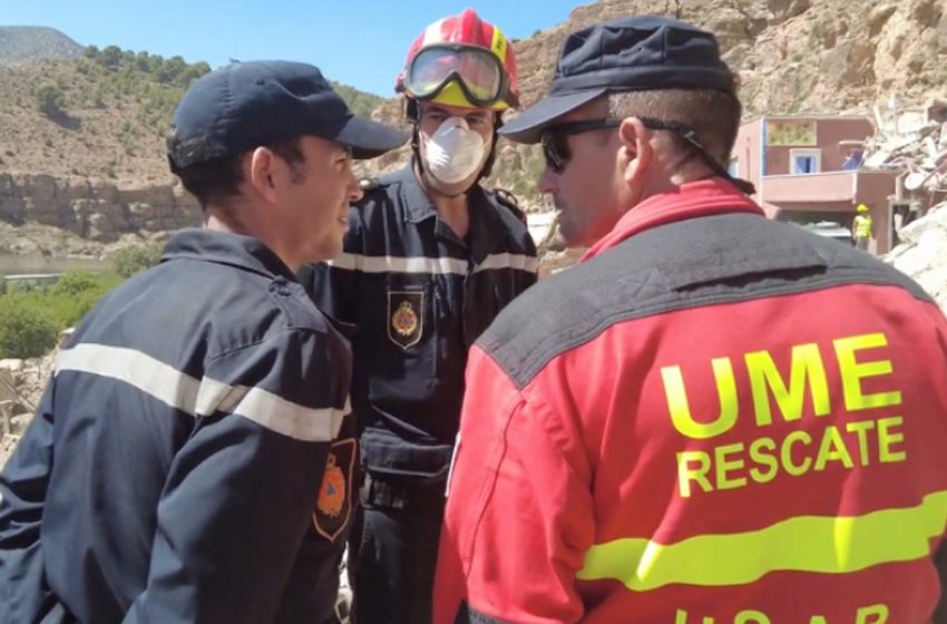  Séisme : Les secouristes espagnols louent le professionnalisme et le grand effort logistique déployé sur le terrain par les autorités marocaines