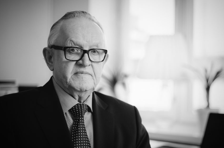 Décès de l’ancien Prix Nobel de la paix finlandais Martti