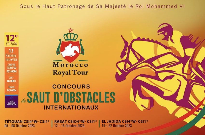  Coup d’envoi à Rabat de la 2e étape du 12e Concours international de saut d’obstacles Morocco Royal Tour