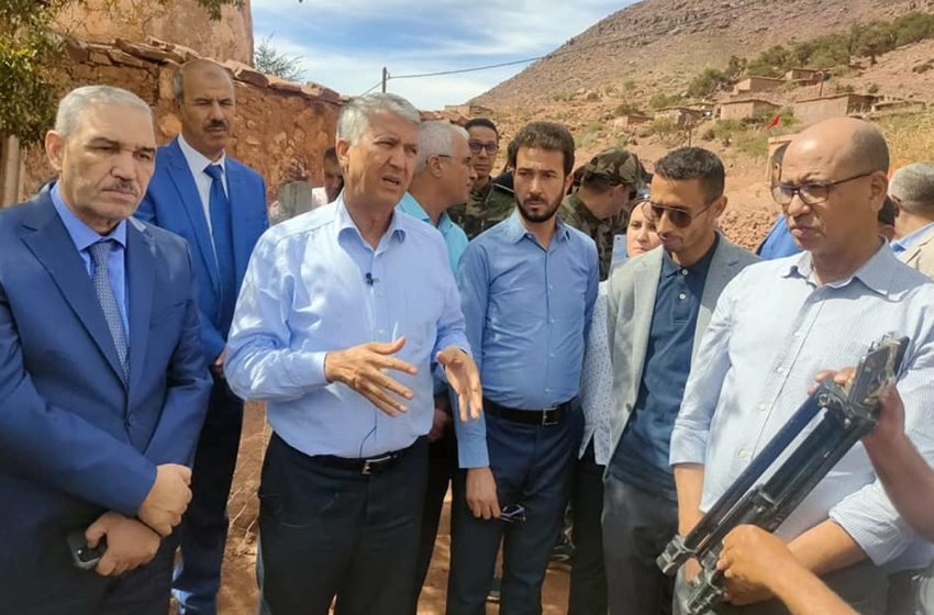  Province d’Azilal : M. Sadiki visite les zones agricoles touchées par le séisme d’Al Haouz