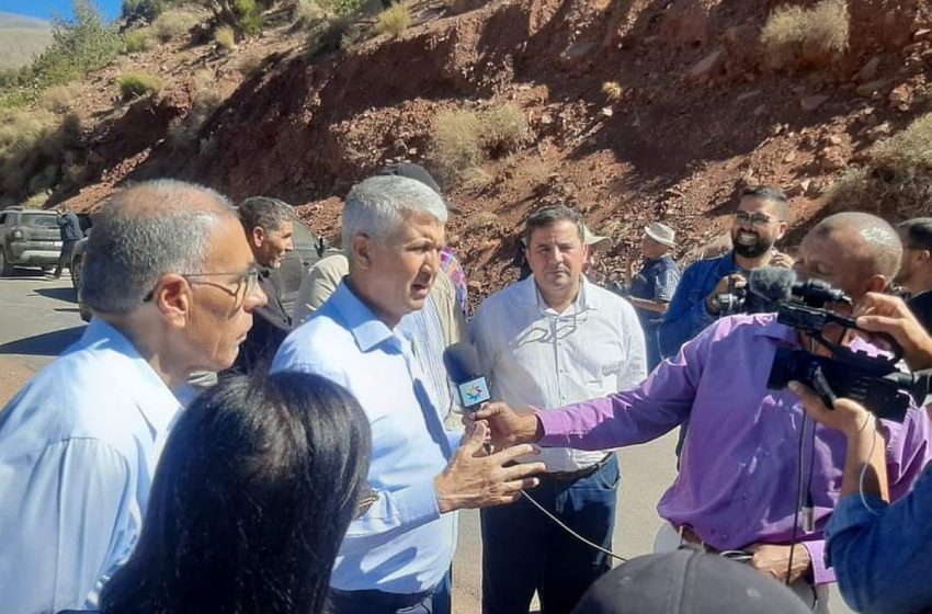 Province de Taroudant: M.Sadiki visite des zones agricoles impactées par