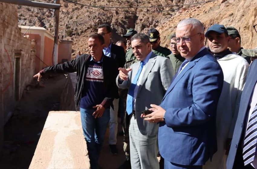  Province de Taroudant : visite de terrain à des zones touchées par le séisme d’Al Haouz