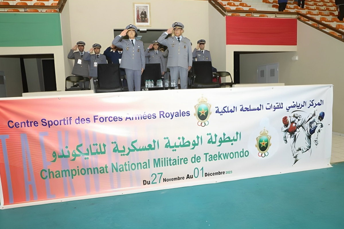 1er championnat national militaire de taekwondo: la Gendarmerie Royale remporte le titre