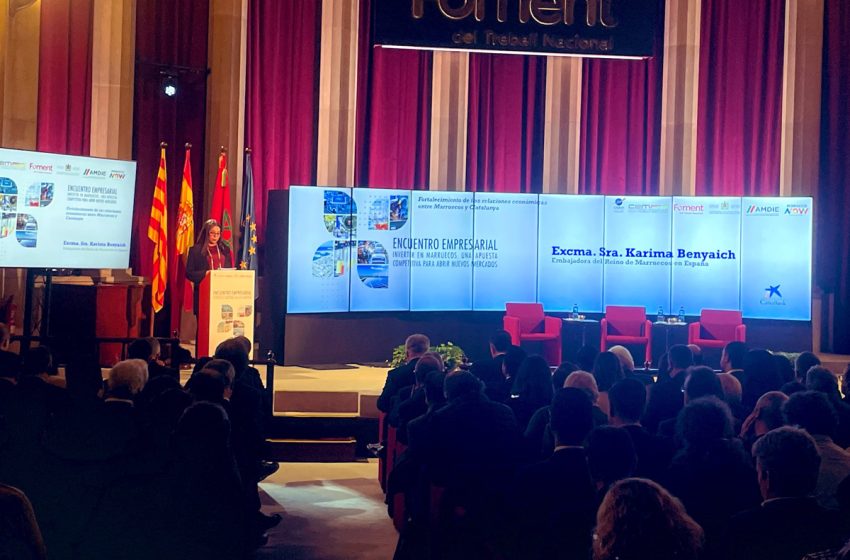  Karima Benyaich souligne à Barcelone le caractère structurel des relations commerciales entre le Maroc et l’Espagne