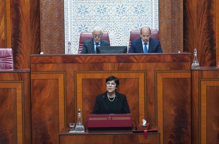  Zineb El Adaoui présente devant le Parlement le progrès réalisé dans cinq grands chantiers de réforme