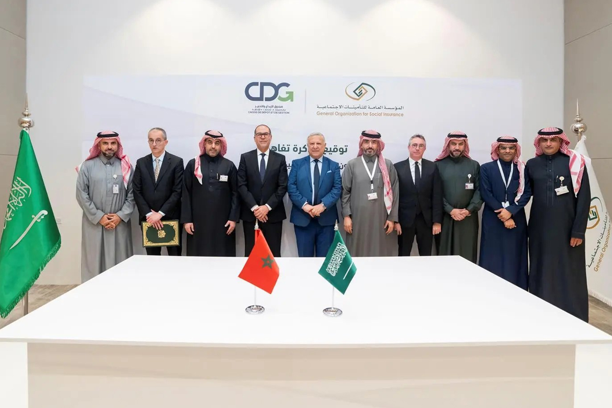Signature à Riyad d’un mémorandum d’entente entre la CDG et l’Organisation générale saoudienne des assurances sociales