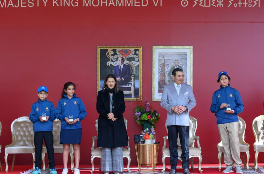  Trophée Hassan II/Coupe Lalla Meryem de golf 2024 : LL.AA.RR le Prince Moulay Rachid et la Princesse Lalla Meryem président la cérémonie de remise des prix