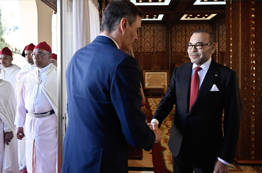 SM le Roi Mohammed VI reçoit le Président du Gouvernement du Royaume d’Espagne, Pedro Sanchez
