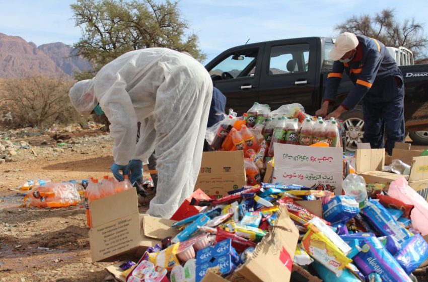 Ouarzazate: Saisie et destruction de 22.308 kg de produits impropres