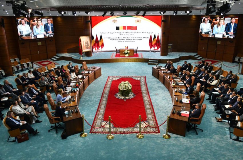  Ouverture à Rabat de la 3è réunion de la Haute commission mixte de partenariat Maroc-Belgique