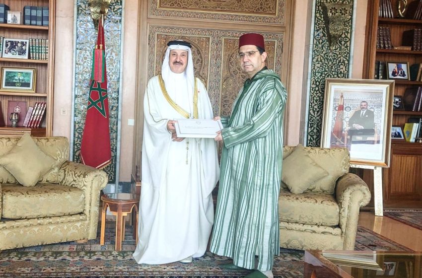 M. Bourita reçoit l’ambassadeur de Bahreïn, porteur d’un message écrit