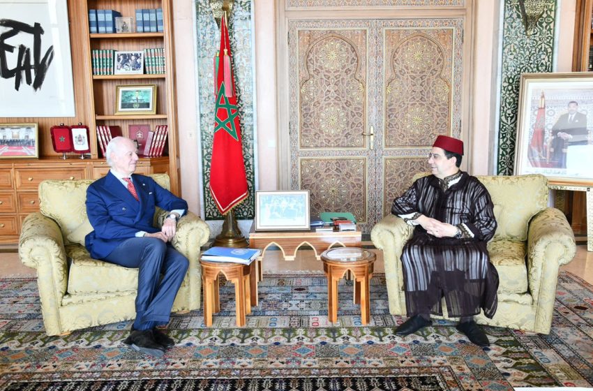  Bourita s’entretient à Rabat avec l’Envoyé Personnel du Secrétaire Général de l’ONU pour le Sahara marocain, M. Staffan de Mistura