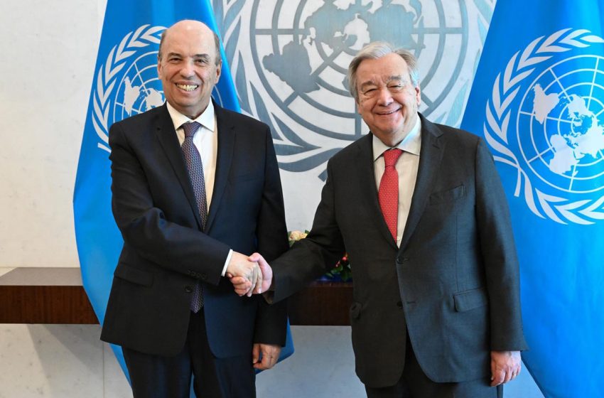  New York : M. Zniber examine les moyens de promouvoir les priorités du CDH avec le SG de l’ONU