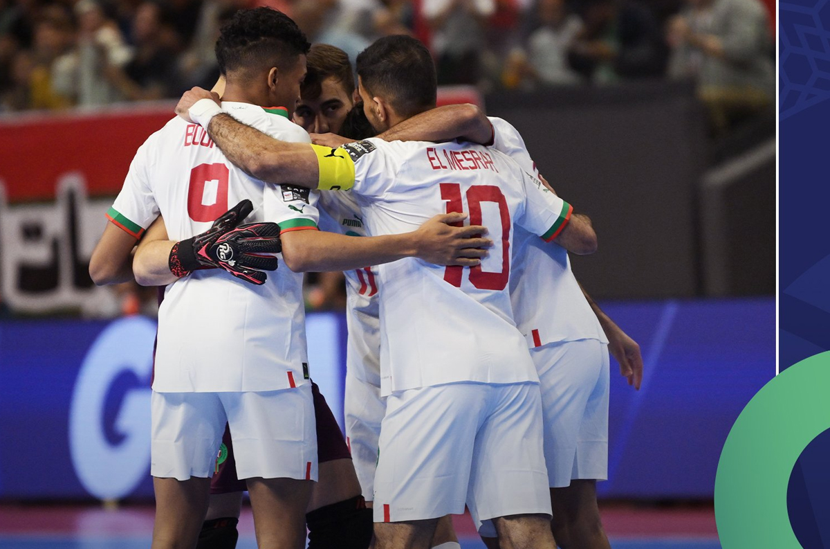 CAN de futsal: Le Maroc se qualifie pour les demi-finales en surclassant la Zambie