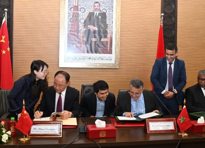 Le Maroc et la Chine signent un accord de coopération dans le domaine judiciaire et de la réinsertion sociale des détenus