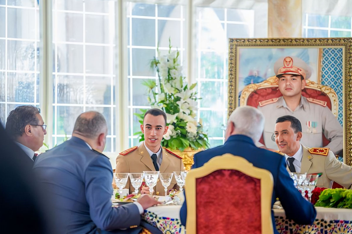 SAR le Prince Héritier Moulay El Hassan préside le déjeuner offert par SM le Roi à l’occasion du 68ème anniversaire des FAR