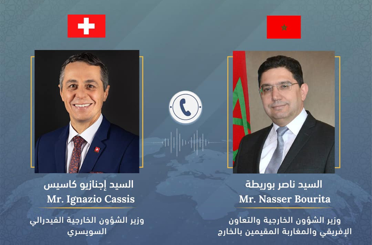 Entretien téléphonique entre M. Bourita et le ministre suisse des AE