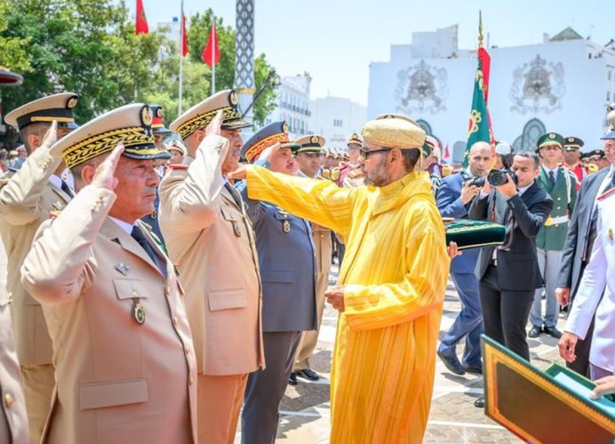 Sa Majesté le Roi préside à Tétouan la cérémonie de prestation de serment des Officiers lauréats des grandes écoles militaires et paramilitaires