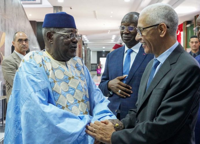 M. Talbi Alami s’entretient avec le président de l’Assemblée nationale du Cameroun