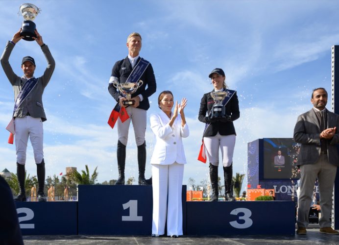 SAR la Princesse Lalla Hasnaa préside à Rabat le Grand Prix de saut d’obstacles de Longines Global Champions Tour 2024