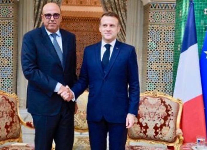Le Président français Emmanuel Macron reçoit M. Ould Errachid