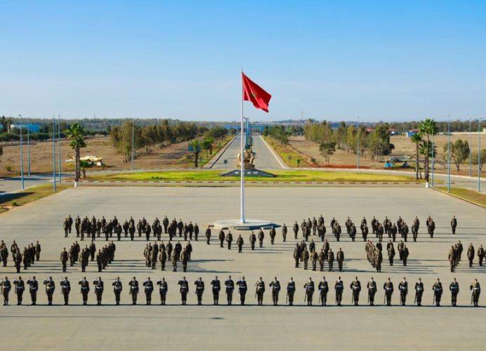 Service militaire: Cérémonie à la base aérienne de soutien général de Benslimane à l’occasion de la fin de la 1ère phase de formation du 39e contingent