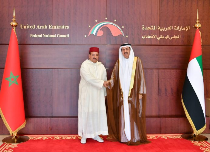 La coopération bilatérale au centre d’entretiens entre M. Ould Errachid et le Président du Conseil National de la Fédération des Emirats