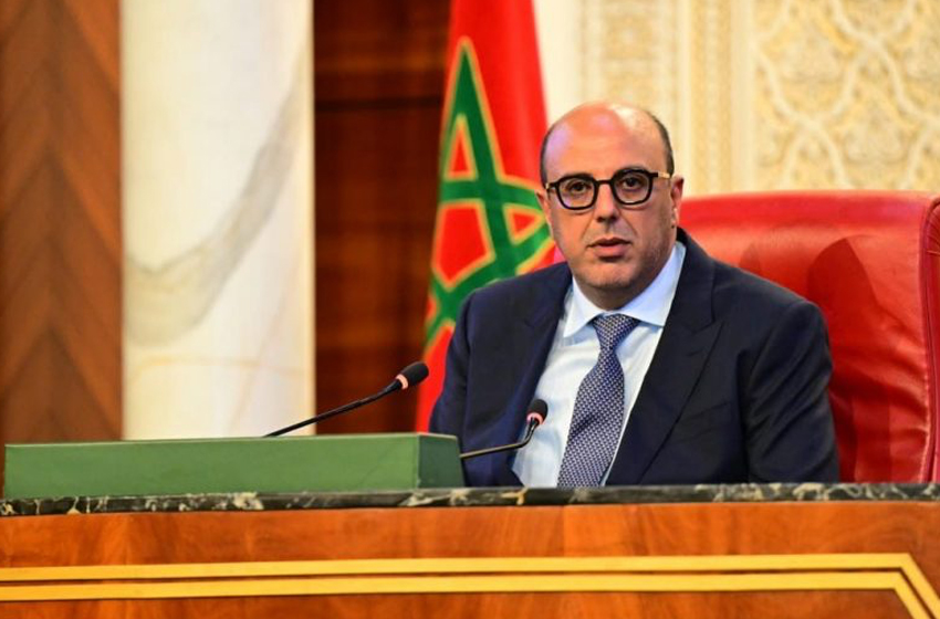 Message de fidélité et de loyalisme à SM le Roi du président de la Chambre des conseillers à l’occasion de la clôture de la 2e session de l’année législative 2024-2025