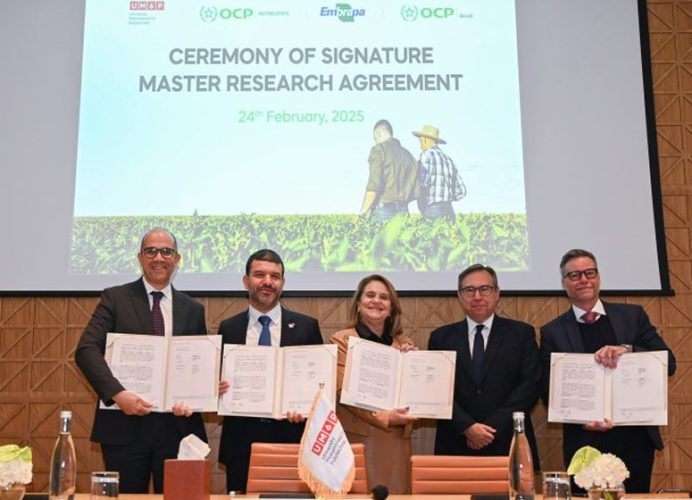 UM6P, OCP Fertilizantes, OCP Nutricrops et Embrapa s’associent pour promouvoir l’innovation pour une agriculture durable