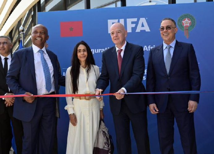 Salé : Inauguration au complexe Mohammed VI de football du bureau Afrique de la FIFA