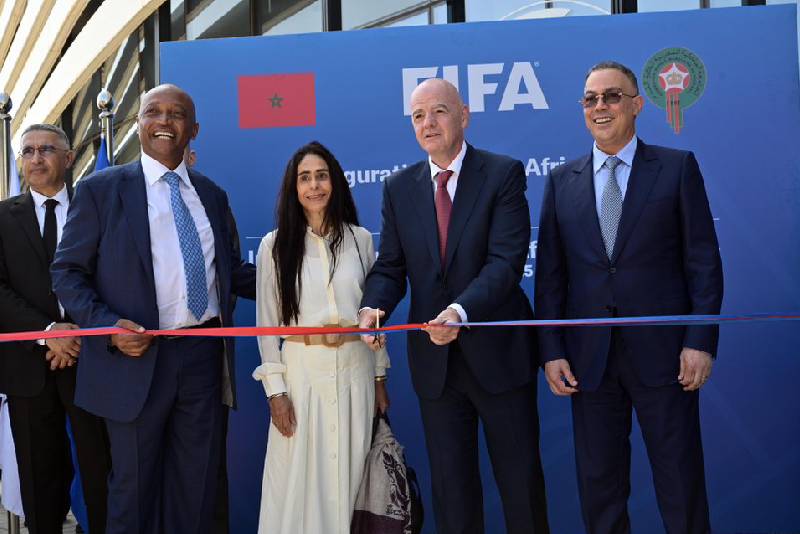 Salé : Inauguration au complexe Mohammed VI de football du bureau Afrique de la FIFA