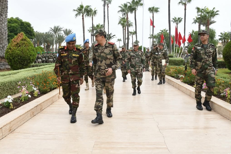 L’Inspecteur Général des FAR s’entretient avec le Commandant de la Force de la mission onusienne dans les Provinces Sud du Royaume