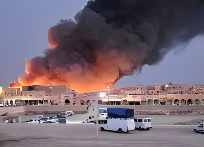 Rissani : Incendie dans un souk hebdomadaire, pas de victimes (Protection Civile)