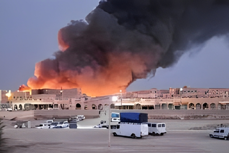 Rissani : Incendie dans un souk hebdomadaire, pas de victimes (Protection Civile)