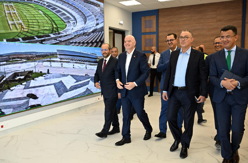 Le président de la FIFA visite le Grand Stade de Tanger