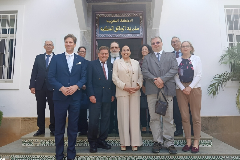 Une délégation de la Hongrie et de l’Autriche en visite à la Direction des Archives Royales