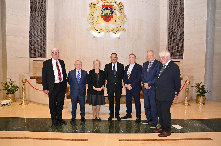Chambre des conseillers : M. Haddad s’entretient avec une délégation de l’Association des anciens parlementaires irlandais