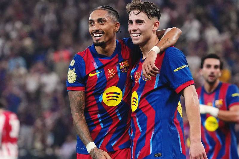 Supercoupe d’Espagne: le FC Barcelone pulvérise l’Athletic Bilbao (5-0)