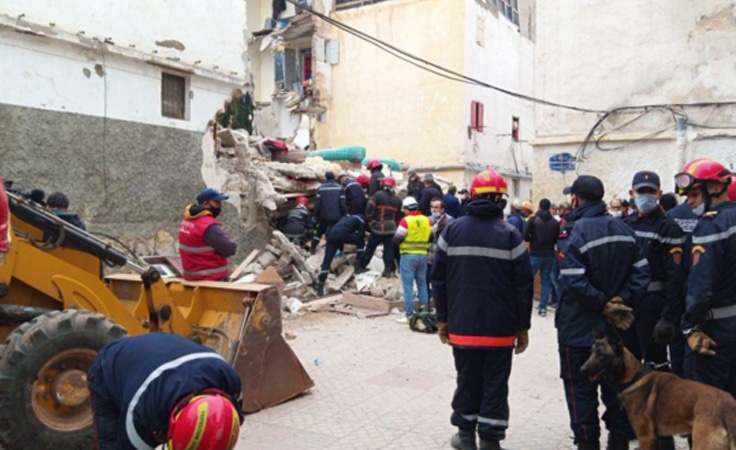 إنقاذ شخص واحد جراء انهيار منزل بالمدينة القديمة